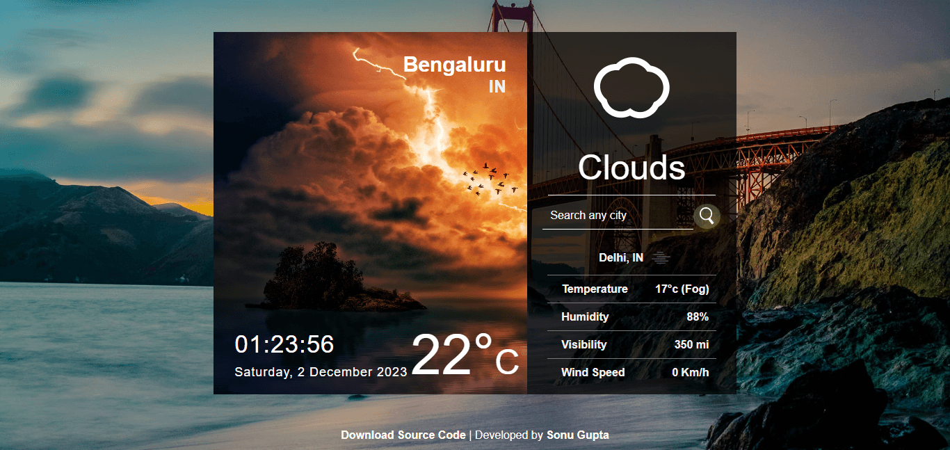 Live Weather Forecaste app